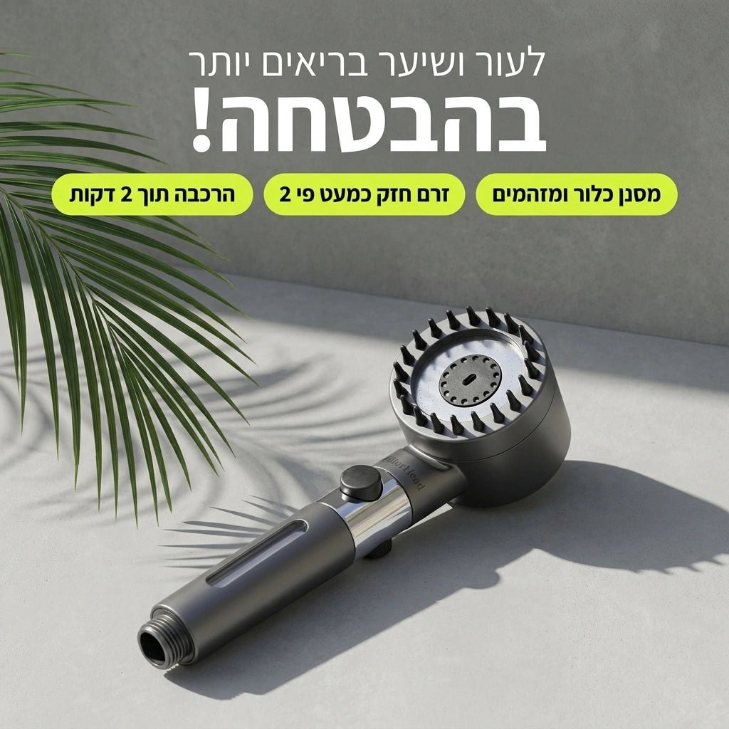 FilterHead - לשיער ועור בריאים יותר בכל מקלחת